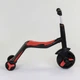 Самокат-велобіг Best Scooter 3в1 Чорно-червоний, звук, світло JT 28288 - зображення 3