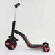 Самокат-велобіг Best Scooter 3в1 Чорно-червоний, звук, світло JT 28288 - зображення 6