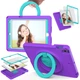 Чехол STR EVA с ремнём для ношения и круглой подставкой для Apple iPad 7, (10.2" экран) Purple - изображение 1