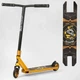 Самокат трюковой Best Scooter Оранжевый с черепом BS-9708 - изображение 3