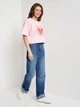 Футболка оверсайз короткая женская Converse Womens Knit T-Shirt 10025497-684 L Розовая (194434145496) - изображение 3