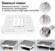 Настільна підставка для ноутбука Black Owl Multifunctional Foldable Stand біла - зображення 3
