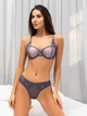 Комплект женского белья (бюстгальтер + трусики-слипы) ISSA PLUS BL2-725 80C/L Серый (issa2007682369522) - изображение 1