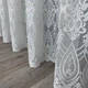Бамбуковый тюль TG Home с шикарной вышивкой №16151 в гостиную, спальню 4*2.70м - изображение 4