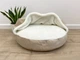 Лежак для Собак та Котів Haustier Lounge Ivory з капюшоном S - діаметр 60см (B10-3-052) - зображення 3