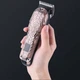 Машинка для стрижки Kemei KM-2616, Профессиональная беспроводная машинка металлическая с дисплеем, бритва - изображение 6