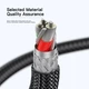 Кабель Essager Type-C PD 100w 1м Fast Charge Black-Transparent - зображення 5