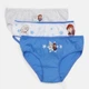 Набор детских трусов-слипов 3 шт для девочки Disney Frozen DIS FROZ 52 33 B116 3-PACK BOX 104-110 см Серый/Синий/Белый (5904009162415) - изображение 1