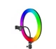 Кольцевая светодиодная лампа цветная (мультиколор) RGB MJ30 30 см - изображение 3