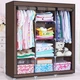 Тканевый складной шкаф-органайзер для одежды и обуви 175х130х45 см Storage Wardrobe 88130 - изображение 3