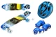 Скейт Penny Best Board LED 22" со светом Шлем + защита с регулировкой Blue/Yellow (G26482364844653) - изображение 1