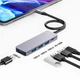 USB-хаб Type-C на USB 3.0 с PD 100W, 0,8м кабель розгалужувач на 4 порти, металевий (TypeC-HUB-PD-0.6) - зображення 2
