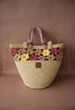 Жіноча літня сумка ZHDANOVA BAGS&HOME Флоренція плетена із рафії з квітковим візерунком - зображення 1