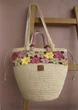 Жіноча літня сумка ZHDANOVA BAGS&HOME Флоренція плетена із рафії з квітковим візерунком - зображення 7