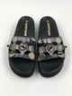 Женские шлепанцы ТМ Evromoda 1722 кожа 36 р. 23,5 см. черные с серебристым - изображение 4