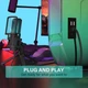 Конденсаторний USB-мікрофон ZealSound RGB для ПК, PS4, PS5, Mac - зображення 5
