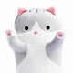 Мягкая игрушка-подушка Кот Батон обнимашка 70см Серый - изображение 4
