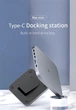 Хаб Hagibis 7в1 з корпусом для жорсткого диска та док-станцією з SATA/USB 3.0/SD/TF для Mac/MacBook/Dell/Lenovo і т.д. (silver) - зображення 2