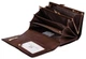 Женский кожаный кошелек с визитницей ST S9001A Dark Brown - изображение 2