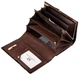 Женский кожаный кошелек с визитницей ST S9001A Dark Brown - изображение 3