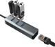 Hub USB Vakoss 1x RJ-45 + 3x USB-A 3.0 (TC-4502X) - obraz 3