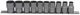 Набір торцевих головок Haisser 70192 SPLINE 1/2" 10 шт (BP117791) - зображення 1