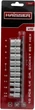 Набор торцевых головок Haisser 70187 HEX 1/4" 10 шт (BP117786) - изображение 2
