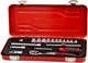 Набор торцевых головок Haisser 70193 с трещоткой 1/4" 18 шт (BP117779) - изображение 1