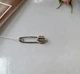 Серебряная булавка шпилька без камней Губки серебро 925 пробы родированное 7126р 0.60г - изображение 2