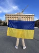 Прапор України великий з нейлону 140х90см, кишеня під древко - изображение 1