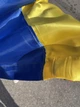 Прапор України великий з атласу 140х90см, карман під прапоршток - зображення 5