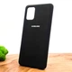 Чехол Silicone Case Матовый для Samsung A71 Black - изображение 1