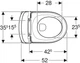 Унитаз подвесной GEBERIT Modo 502.939.00.1 Rimless c сиденьем Soft Close дюропласт - изображение 3