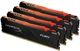 Оперативна пам'ять Kingston Fury DDR4-2400 131072MB PC4-19200 (Kit of 4x32768) HyperX RGB Black (HX424C15FB3AK4/128) - зображення 3