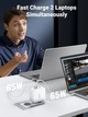 Сетевое зарядное устройство UGREEN CD289 GaN Fast Charger 140W with Cable White (15339) - изображение 5