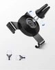 Автотримач UGREEN LP130 Gravity Drive Air Vent Mount Phone Holder Space Gray (50564) - зображення 8