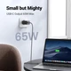 Сетевое зарядное устройство Ugreen CD244 USB-A + 2 x USB-C 65 Вт GaN Tech Fast Charger Gray (10335) - изображение 2