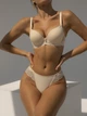 Комплект Moor Moor Nika 2056 Бюстгальтер Push-up и трусики бразилиана Бежевый 75C/M (13663) - изображение 1