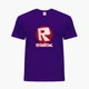 Детская футболка для мальчиков Роблокс (Roblox) (25186-1708-22) 134-140 см Хлопок Фиолетовый - изображение 4