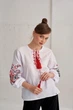 Жіноча вишиванка MEREZHKA "Жоржина" червоний, розмір XL - зображення 6
