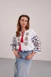Жіноча вишиванка MEREZHKA "Подільська" білий, розмір 3XL - изображение 2