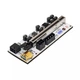Райзер Riser VER 010x plus PCI-E 1x to 16x 60см 6pin sata molex led 009s 8 cap - зображення 2