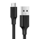 Кабель Ugreen US289 USB 2.0 to Micro Cable Nickel Plating 2A 3 м Black (UGR-60827) - изображение 2