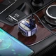 FM-Модулятор Hoco E70 PD30W+QC3.0 car BT FM transmitter Синій LED дисплей - зображення 3