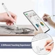 Cтилус Ankndo ёмкостный двухсторонний 3 в 1 для рисования и письма White - изображение 5