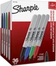 Маркеры перманентные Sharpie Permanent Markers, Fine Point 36 шт. (‎‎1921559) - изображение 1