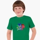 Детская футболка Герои в масках (PJ Masks) (25186-1611) 158-164 см Хлопок Зеленый - изображение 1