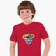 Детская футболка Щенячий патруль (PAW Patrol) (25186-1607) 104-110 см Хлопок Красный - изображение 1