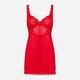 Komplet erotyczny (halka + stringi) Obsessive Amor Cherris S/M Red (5901688252796) - obraz 5