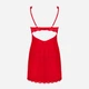 Komplet erotyczny (halka + stringi) Obsessive Amor Cherris S/M Red (5901688252796) - obraz 6